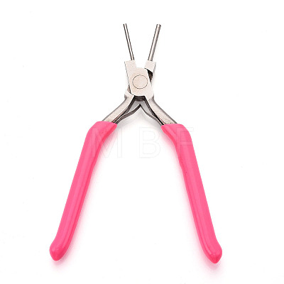 65# Steel Round Nose Pliers with Plastic Handles TOOL-N008-01-1