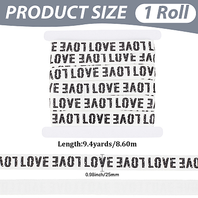 9.4 Yards Printed Polyamide Ribbon OCOR-CY0004-45A-1