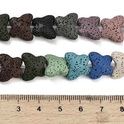 Natural Lava Rock Beads Strands G-G347-02A-1