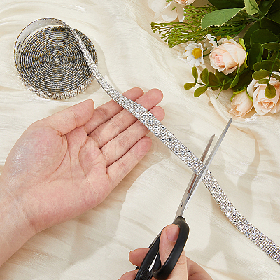 Glass Hotfix Rhinestone (Hot Melt Adhesive On The Back) DIY-WH0683-90C-1-1