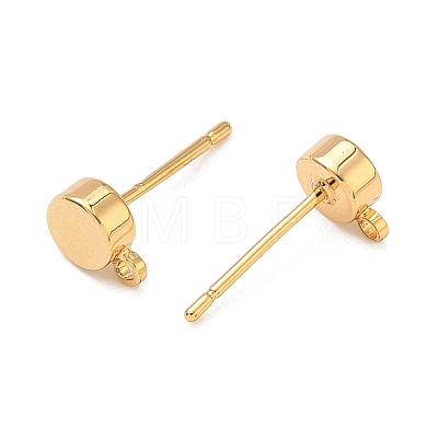 SHEGRACE Brass Stud Earring Findings XGR0105G-151G-1