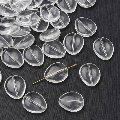 Teardrop Transparent Acrylic Beads TACR-R122-A01-1