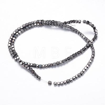 Electroplate Non-magnetic Synthetic Hematite Bead Strands G-Q467-11D-1