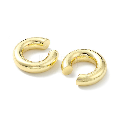 Rack Plating Brass Ring Cuff Earrings for Women X1-EJEW-H135-01G-02-1