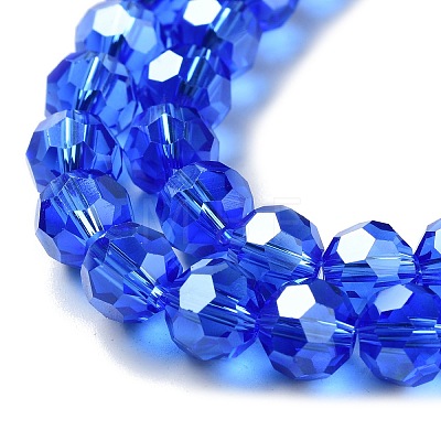 Electroplate Glass Bead Strands X-EGLA-R015-8mm-6-1