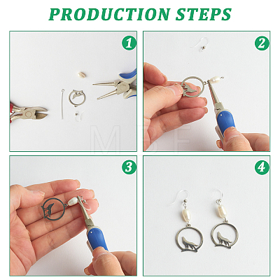 DIY Earring Making Finding Kits DIY-DC0001-66-1