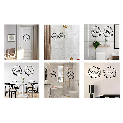 PVC Quotes Wall Sticker DIY-WH0200-087-1