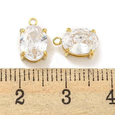 PVD Vacuum Plating 304 Stainless Steel Pendants Cubic Zirconia Pendants STAS-L278-009G-B01-1