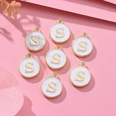 Golden Plated Alloy Charms X-ENAM-S118-01S-1