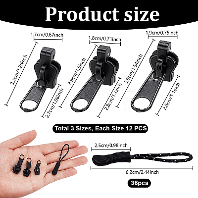 Plastic Zipper Sliders FIND-PH0038-41-1