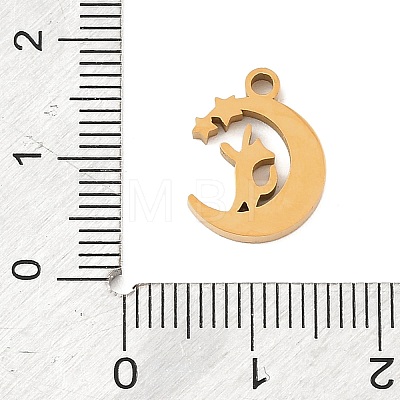 304 Stainless Steel Rhinestone Pendants RB-CBAB4B7-01F-G-1