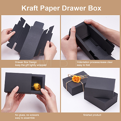 Kraft Paper Drawer Box CON-YW0001-03B-B-1
