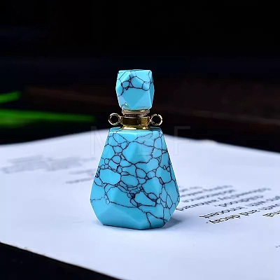 Synthetic Turquoise Perfume Bottles PW-WGACEC4-23-1