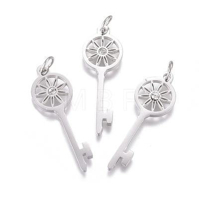 316 Surgical Stainless Steel Pendants STAS-L242-06P-1