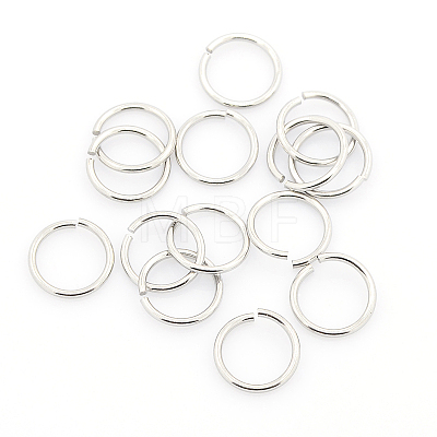 304 Stainless Steel Open Jump Rings STAS-J013-8x1mm-01-1