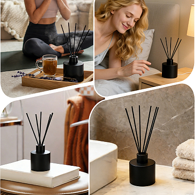 6Pcs Glass Aromatherapy Refillable Bottles AJEW-PH0010-06-1