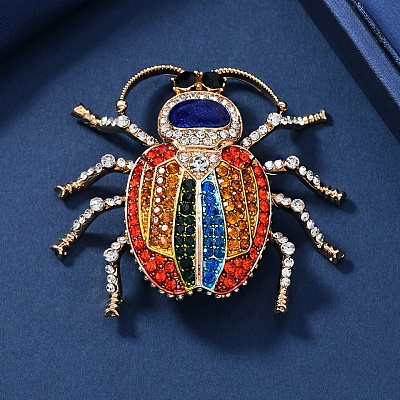 Beatles Alloy Rhinestone Brooches for Backpack Clothes PW-WGB4875-01-1