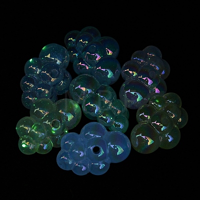 UV Plating Luminous Acrylic Beads MACR-D024-23-1