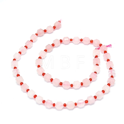 Natural Rose Quartz Beads Strands G-O201B-42-1