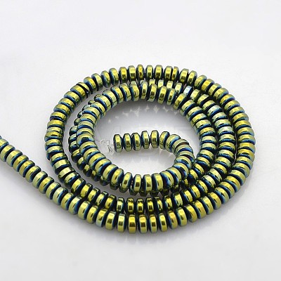 Electroplate Non-magnetic Synthetic Hematite Beads Strands G-J216C-M-1