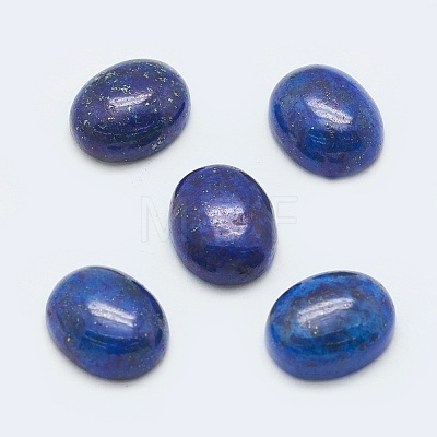 Dyed Natural Lapis Lazuli Gemstone Oval Cabochons G-J329-17-22x30mm-1
