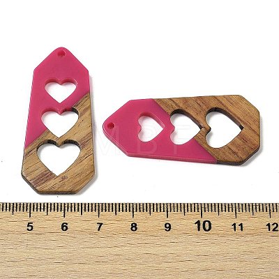 Resin and Walnut Pendants WOOD-I013-06A-1