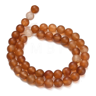 Natural Carnelian Beads Strands G-L642-G01-8mm-1