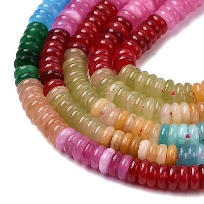 Dyed Natural White Jade Beads Strands G-H333-02B-1