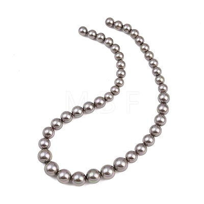 Electroplated Glass Pearl Graduated Beads Strands BSHE-C011-03E-1