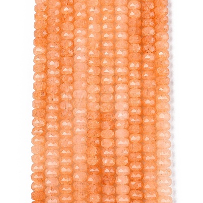 Imitation Jade Crackle Glass Beads Strands GLAA-N068-01A-A14-1