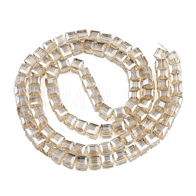 Electroplate Glass Bead Strands EGLA-R064-6mm-07-1