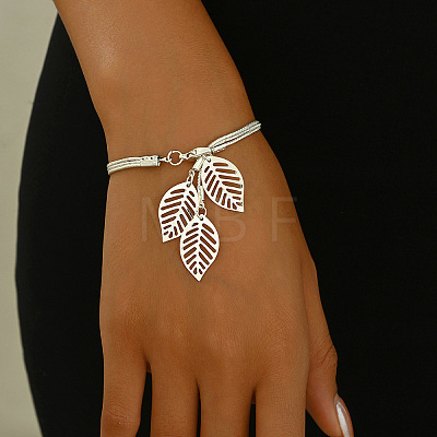 Alloy Snake Chain Multi-strand Bracelets WG47F91-02-1
