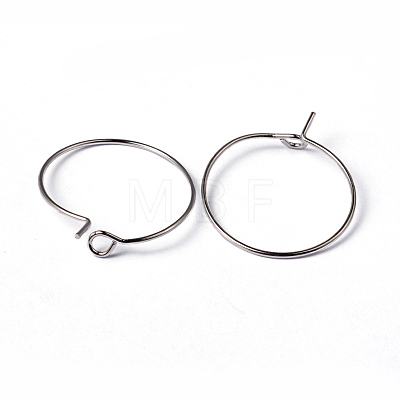 Brass Earrings Hoops X-EC067-1NF-1