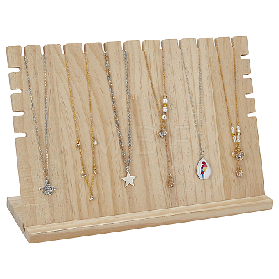 Wood Jewelry Display Stand ODIS-WH0030-177A-1