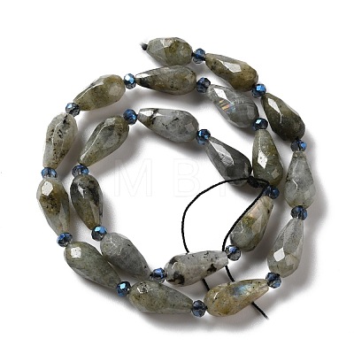 Natural Labradorite Beads Strands G-B028-A04-1