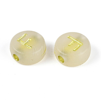 Luminous Frosted Acrylic Beads FACR-T008-02F-1