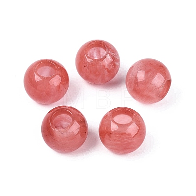 Cherry Quartz Glass Beads G-Q608-05Q-1