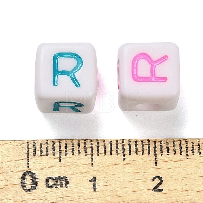 Opaque Acrylic Beads OACR-I022-01R-1