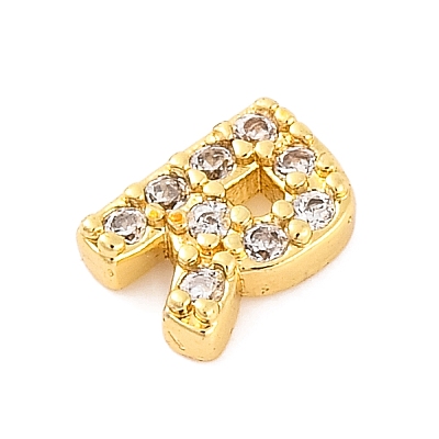 Rack Plating Brass Micro Pave Cubic Zirconia Cabochons KK-F874-04G-R-1