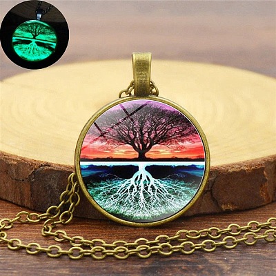 Tree of Life Night Light Necklace for Women PW-WG7D587-02-1