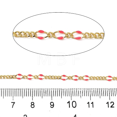 Brass Enamel Figaro Chains CHC-L053-09G-06-1