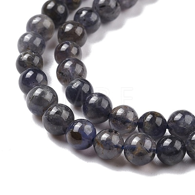 Natural Iolite Beads Strands G-C242-02B-1