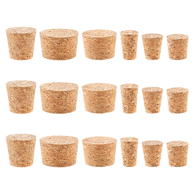 18Pcs 6 Styles Cork Stopper AJEW-ME0002-67-1