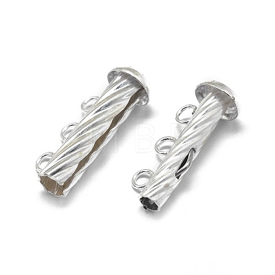 925 Sterling Silver Slide Lock Clasps STER-L057-018S-1