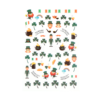 Self Adhesive Nail Art Stickers Decals for Ireland MRMJ-R096-XF3418-1