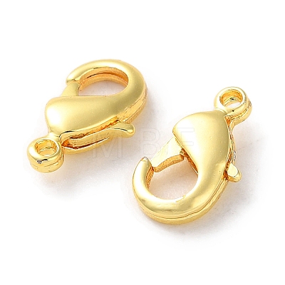 Rack Plating Brass Lobster Claw Clasps KK-F090-27G-01-1