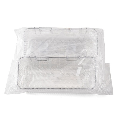 Rectangle Acrylic Wall Mounted Holders for Bathroom AJEW-FZC0003-02D-1