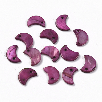 Natural Freshwater Shell Charms SHEL-R114-09H-1