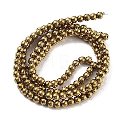 Synthetic Magnetic Hematite Beads Strands G-P545-K01-01B-1