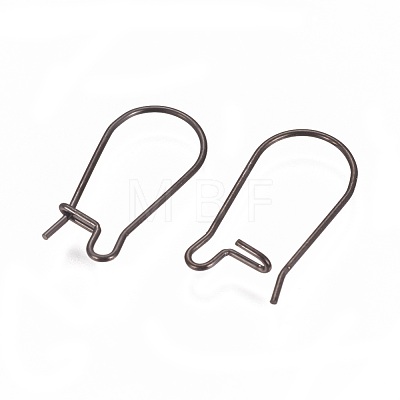 304 Stainless Steel Hoop Earrings Findings Kidney Ear Wires STAS-L216-22C-B-1